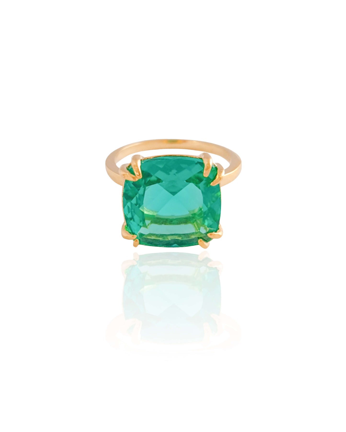 Bague tourmaline 21 plaquée or 18 carats