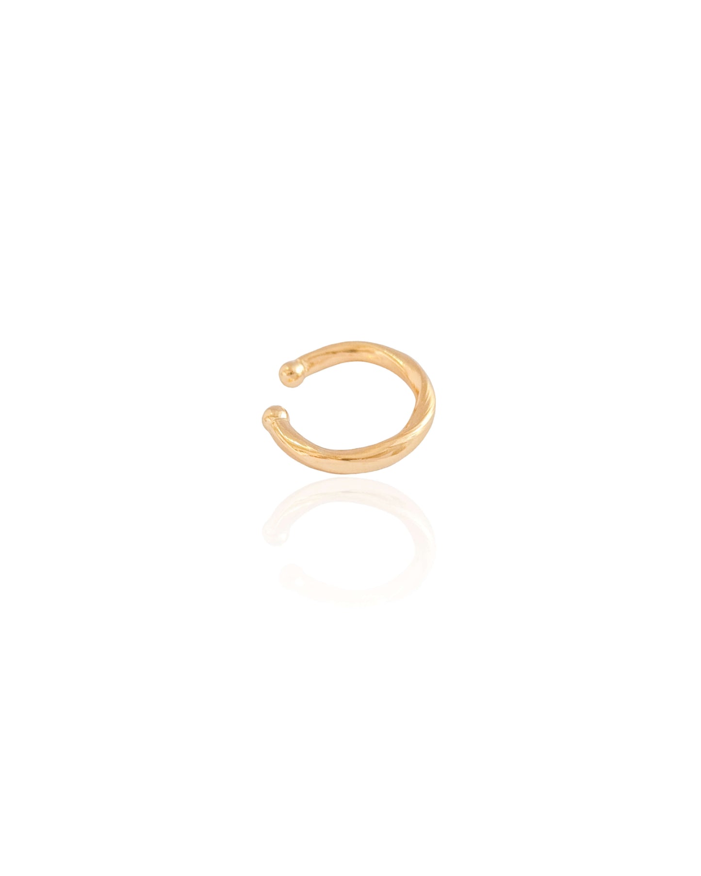18K Gold Plated Twisted Piercing