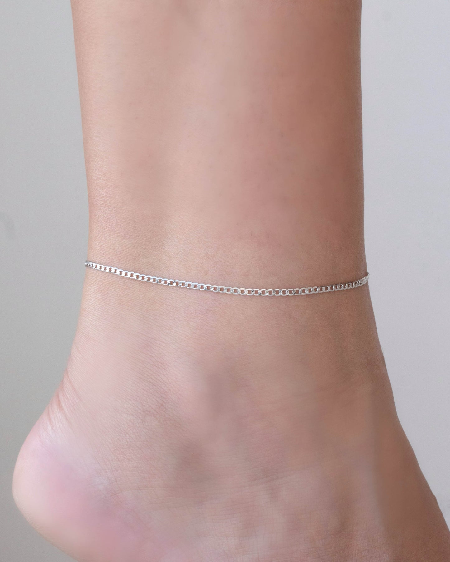Bracelet de cheville Grumet 2 mm Bain Blanc
