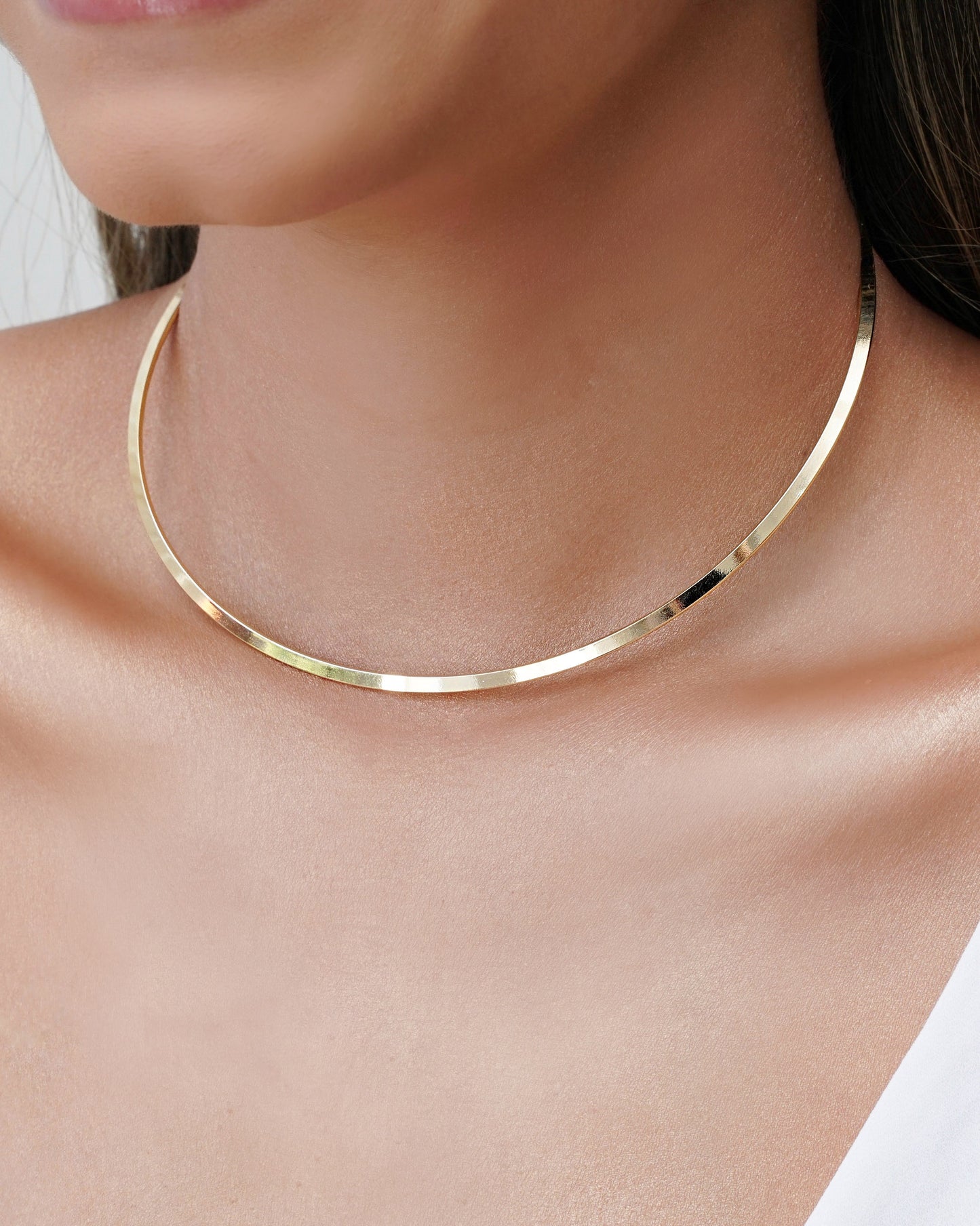 Aro Liso 3 mm Banho Ouro 18K
