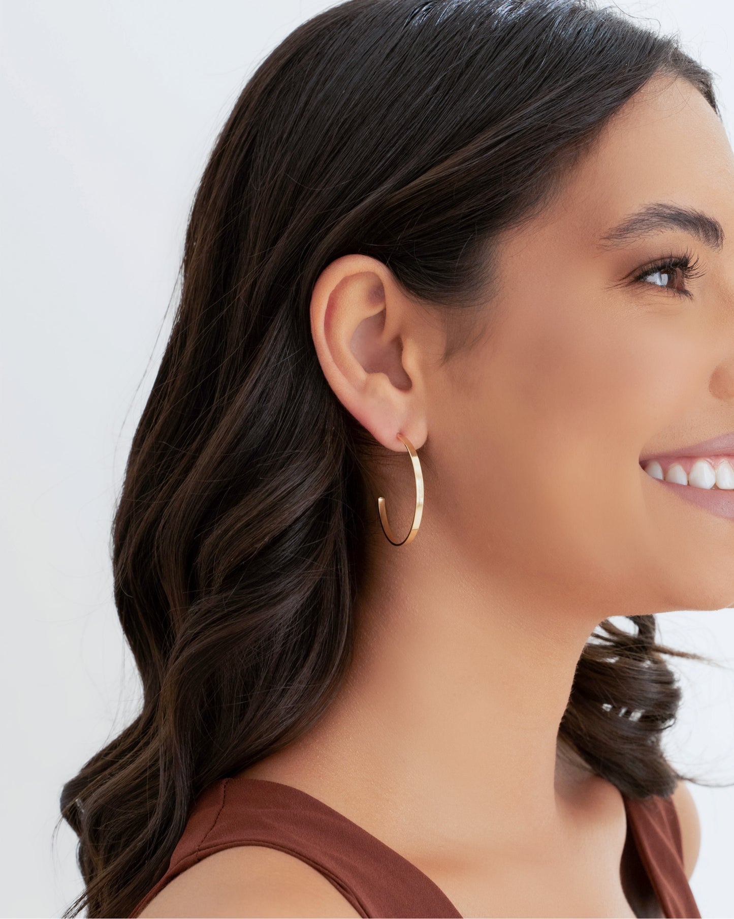 White Rhodium Amethyst Drop Earring