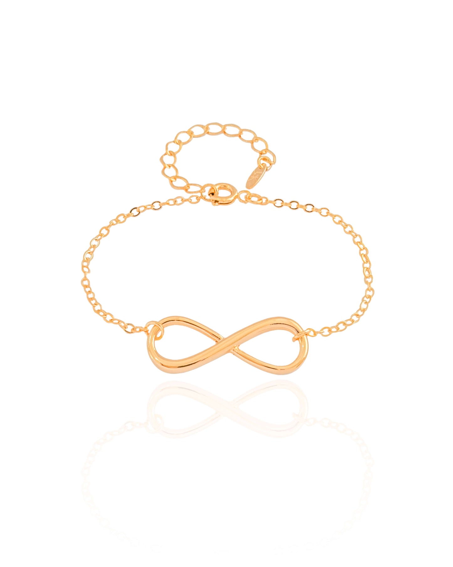 Pulseira Elos Infinito Banho Ouro 18K
