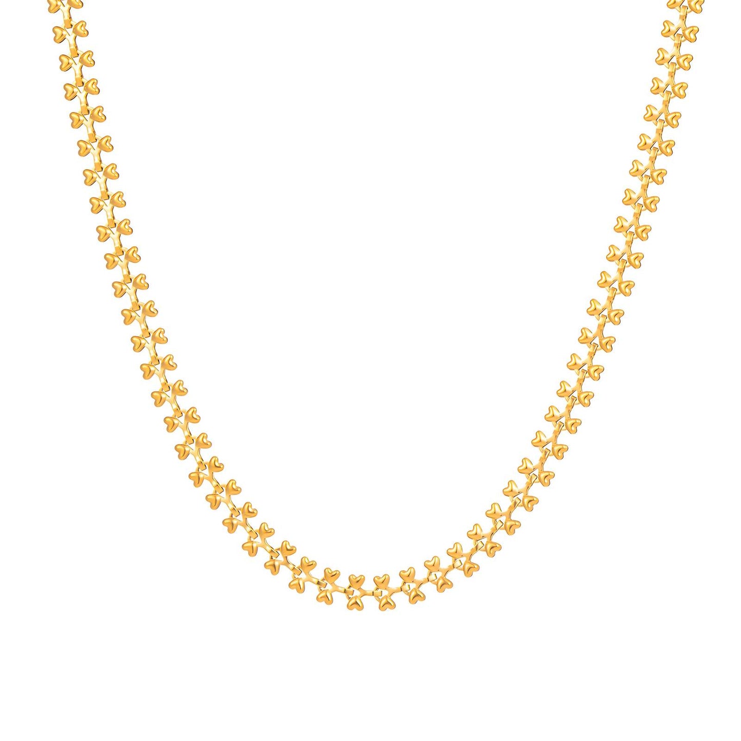 Colar Laços - aço inoxidável banhado a ouro 18K