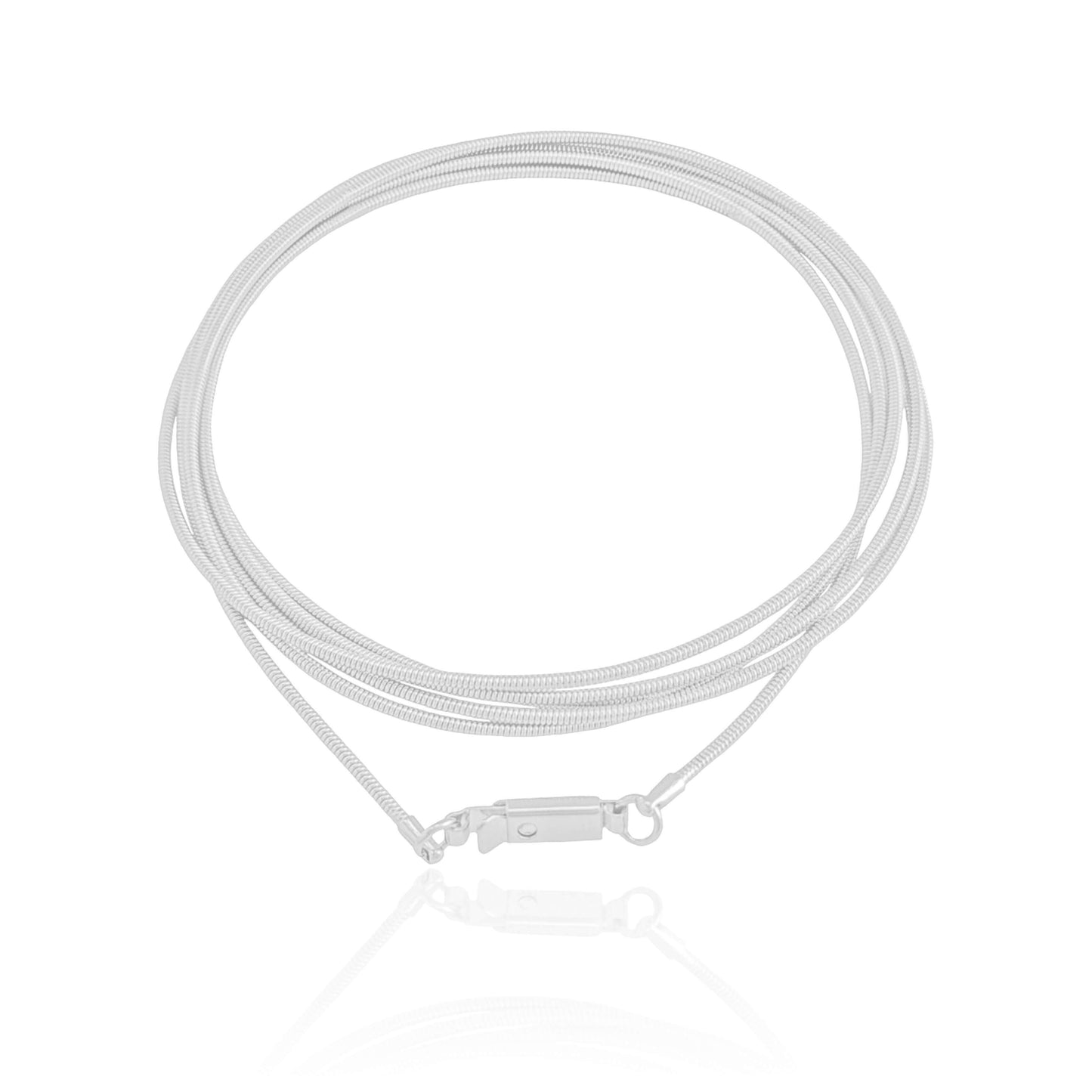 Pulseira / Colar Corda de Violão Banho Ródio