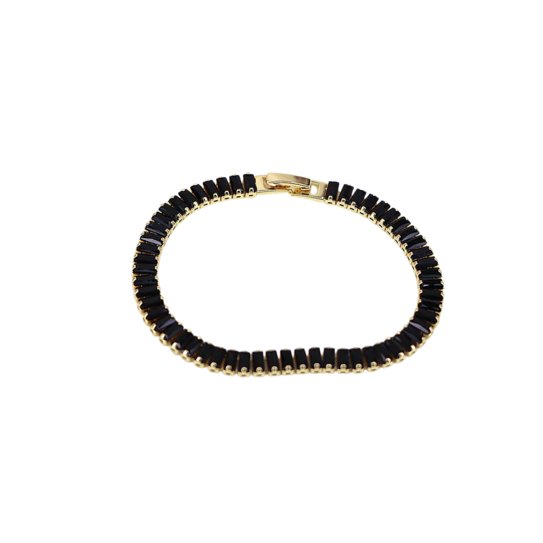 Pulseira Cristais Preto