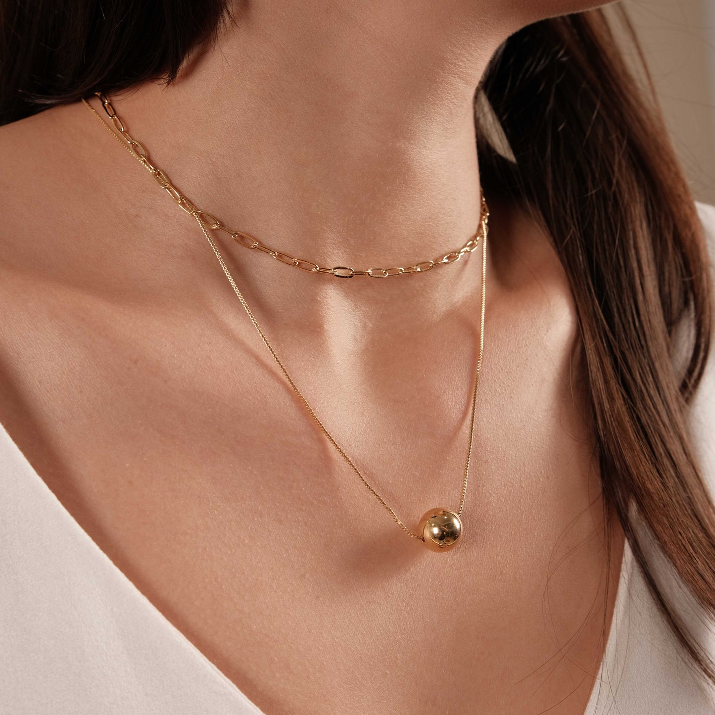 18K Gold Plated Hollow Leaves Choker