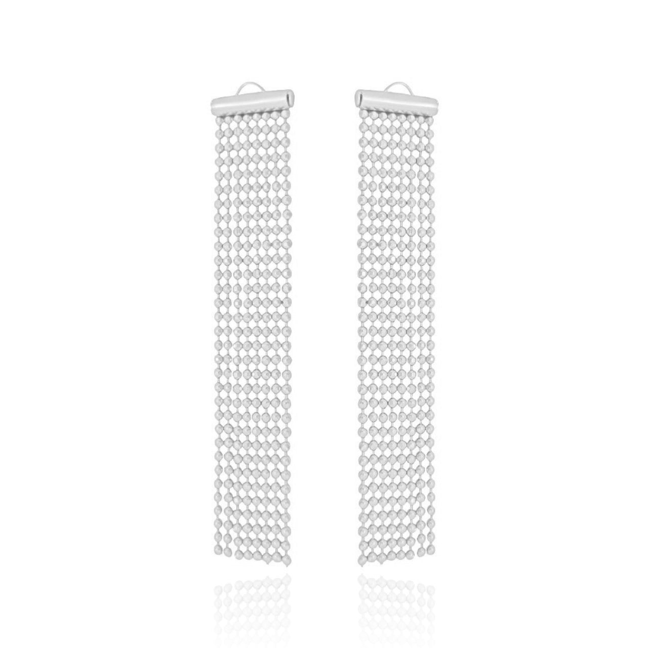 Franja Avulsa com Bolinhas Banho Branco