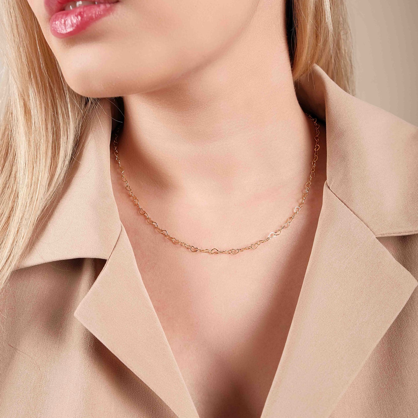 18K Gold Plated Pearl Spring Rim Choker