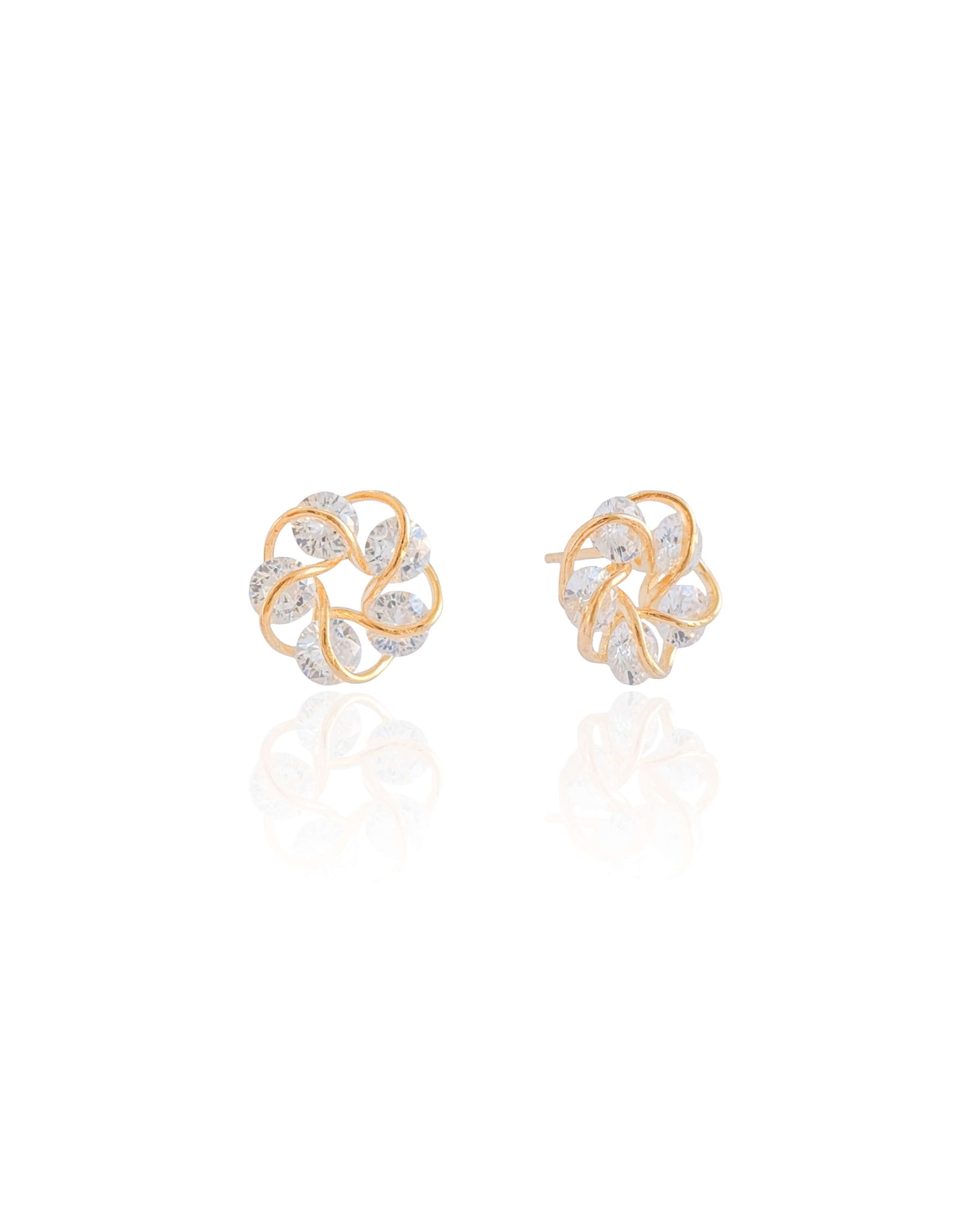 18K Gold Plated U-Link Earring