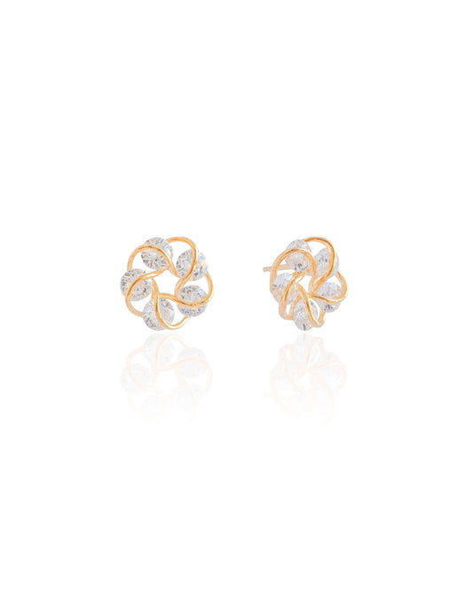 18K Gold Plated U-Link Earring