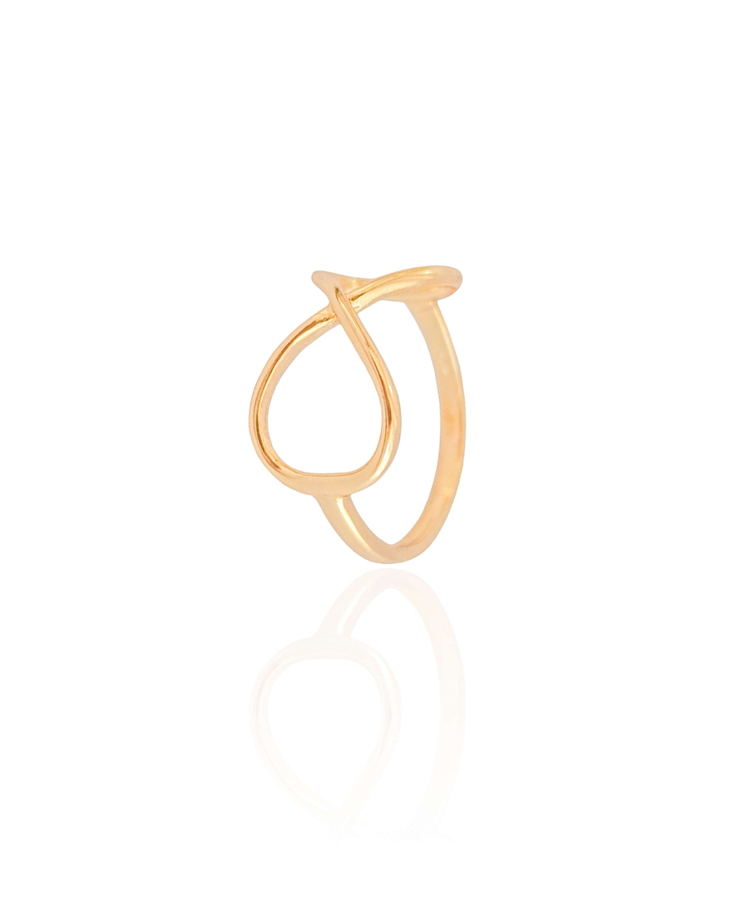 Anel Infinito Tamanho 21 Banho Ouro 18K