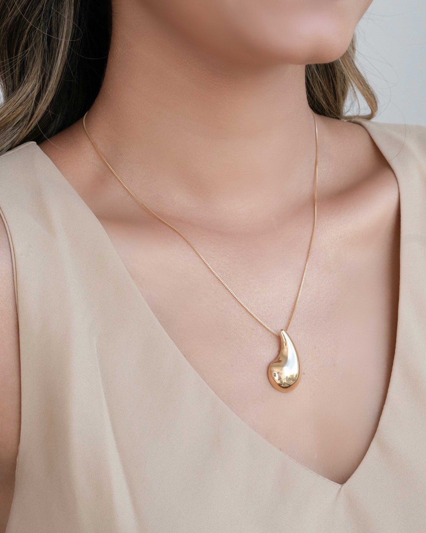 Collier triple plaqué or 18 carats