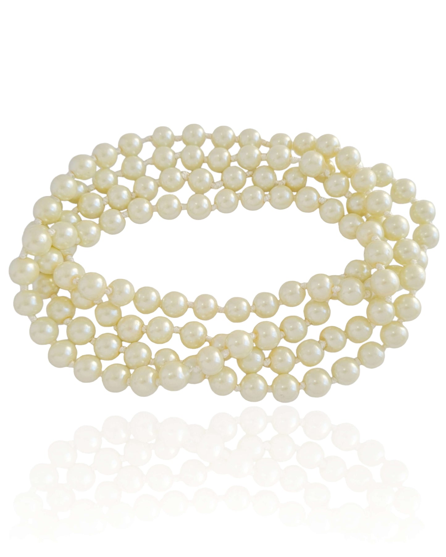 18K Gold Plated Pearl Spring Rim Choker