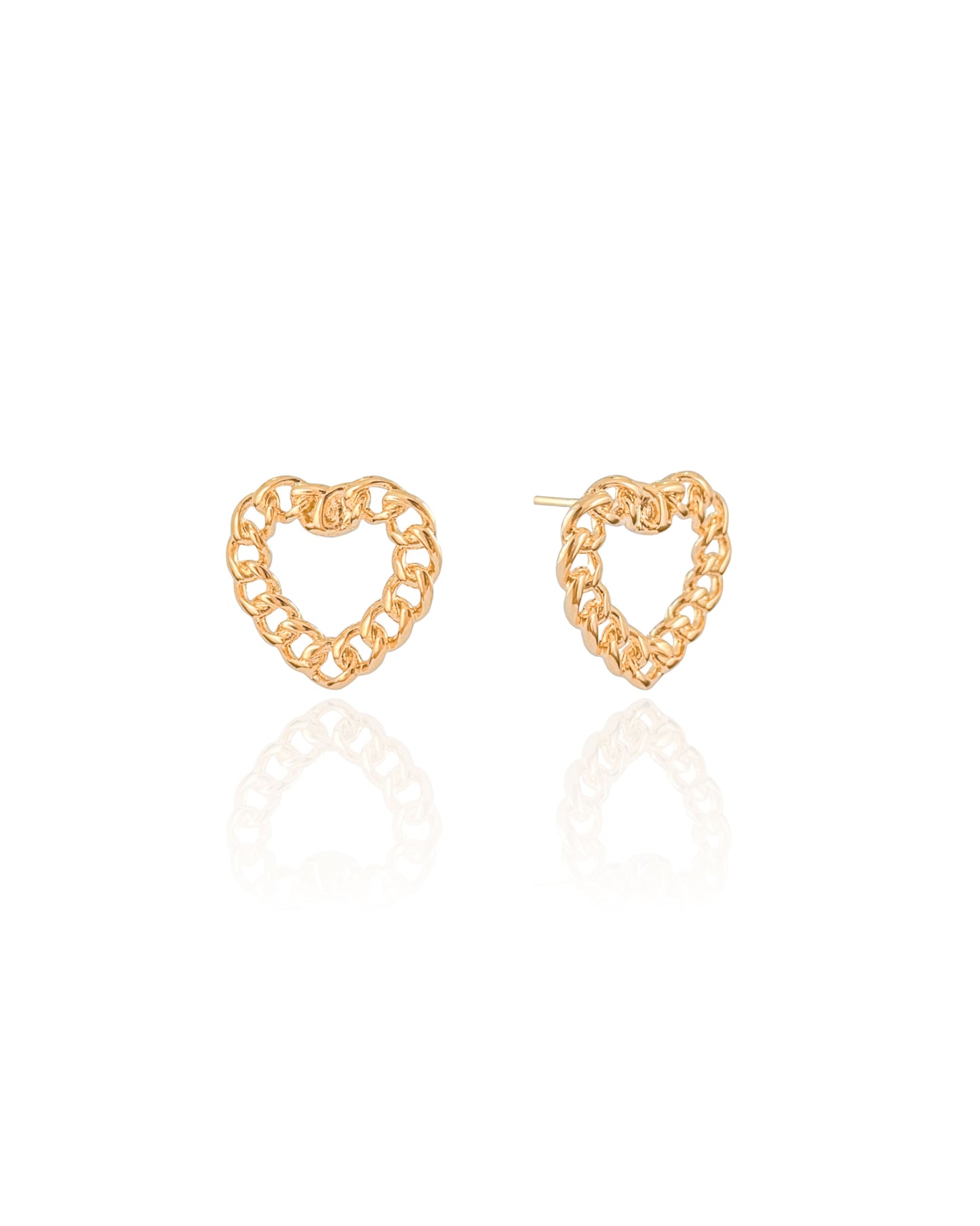 18K Gold Plated U-Link Earring