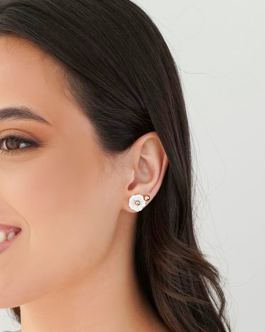 18K Gold Plated U-Link Earring