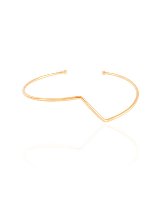 18K Gold Plated Heart Reliquary Bracelet