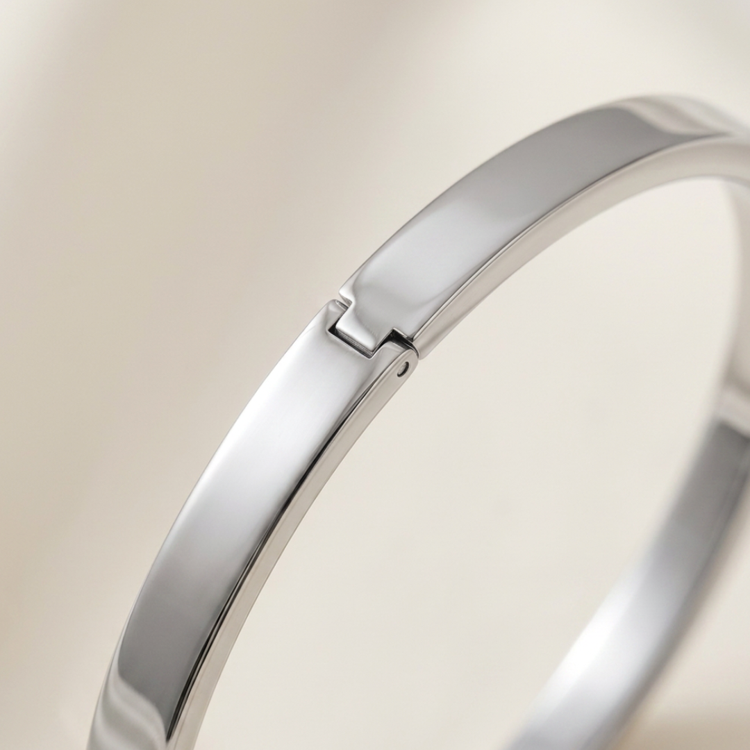 Bracelete Liso 4mm - Aço Inoxidável
