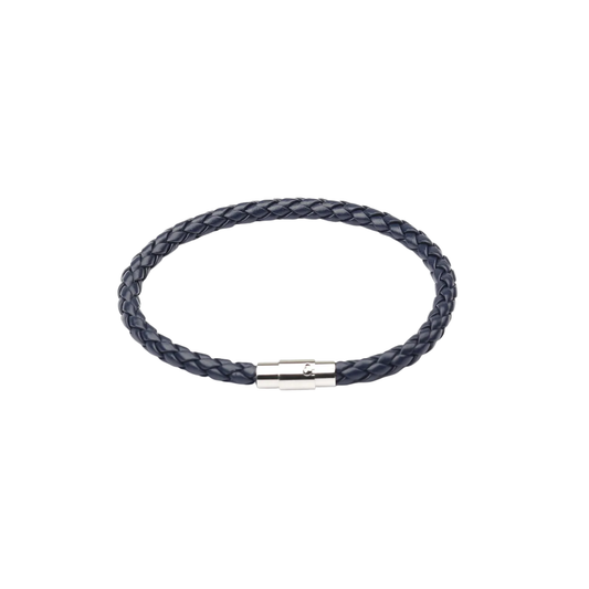 Pulseira Masculina em Couro - Azul
