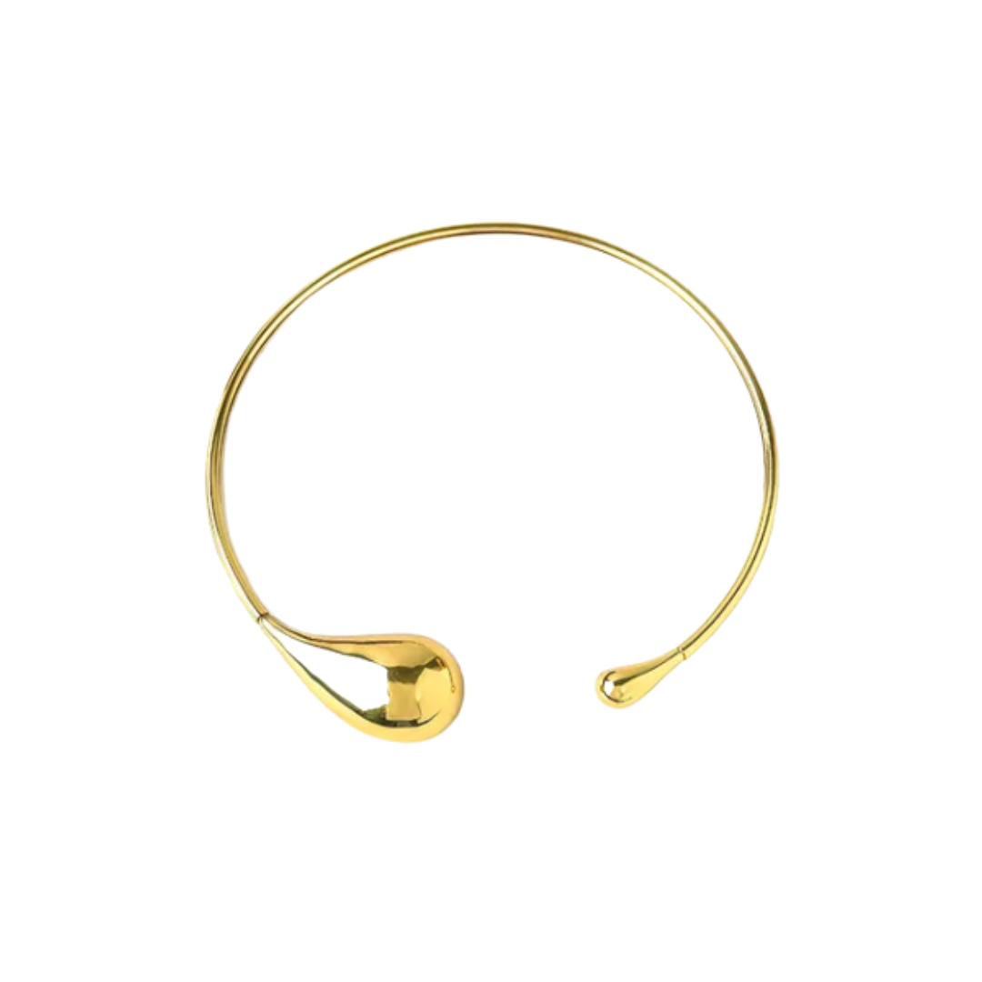 Maxi colar gotas banho Ouro 18K
