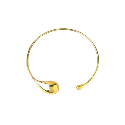 Maxi colar gotas banho Ouro 18K