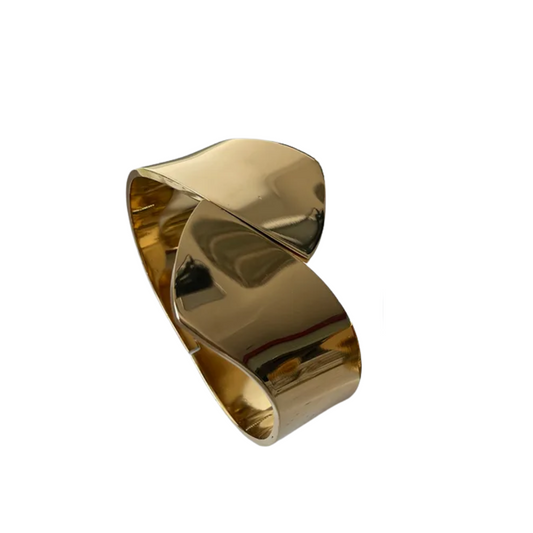 Bracelete aço inoxidável banhada a ouro 18K