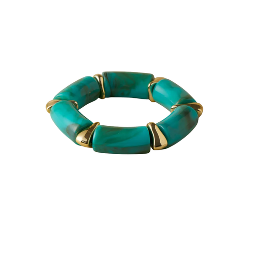 Pulseira Acrílico Turquesa - Bijuteria