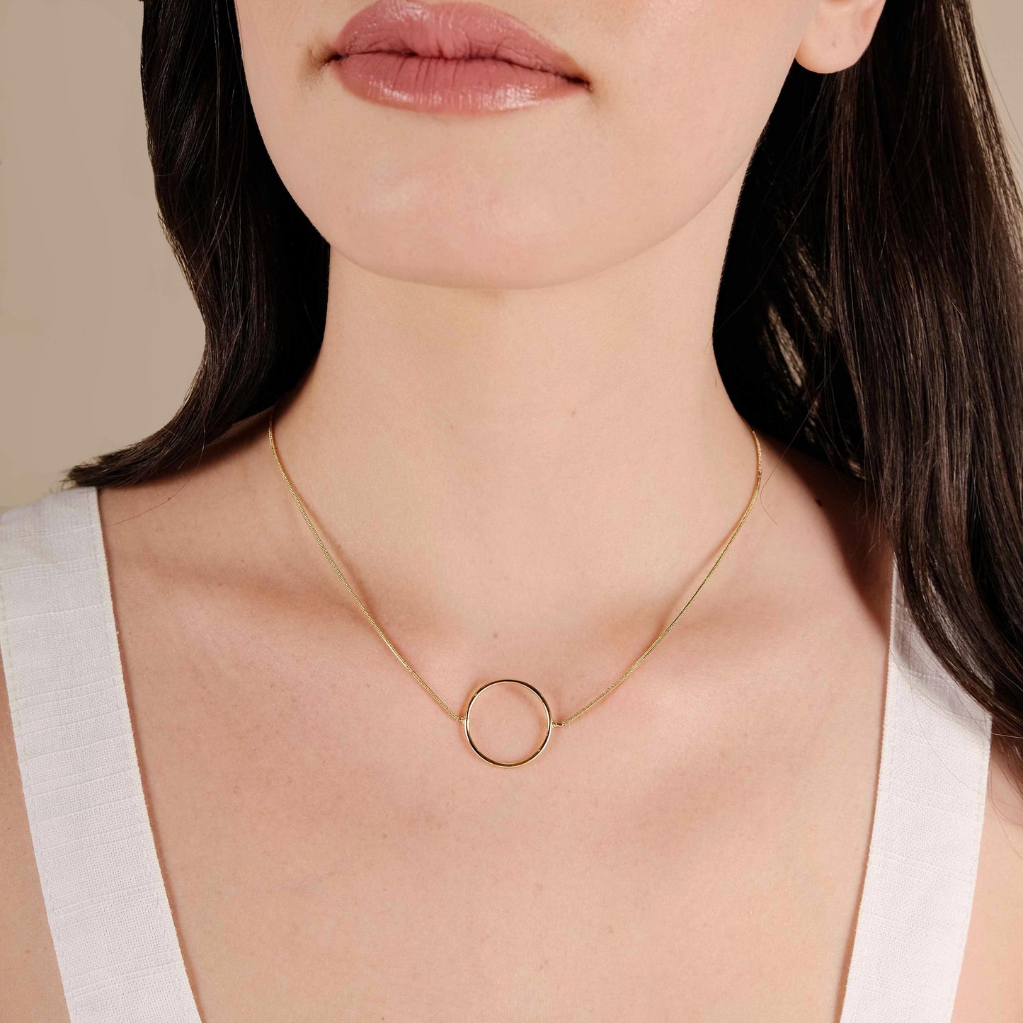 18K Gold Plated Pearl Link Choker