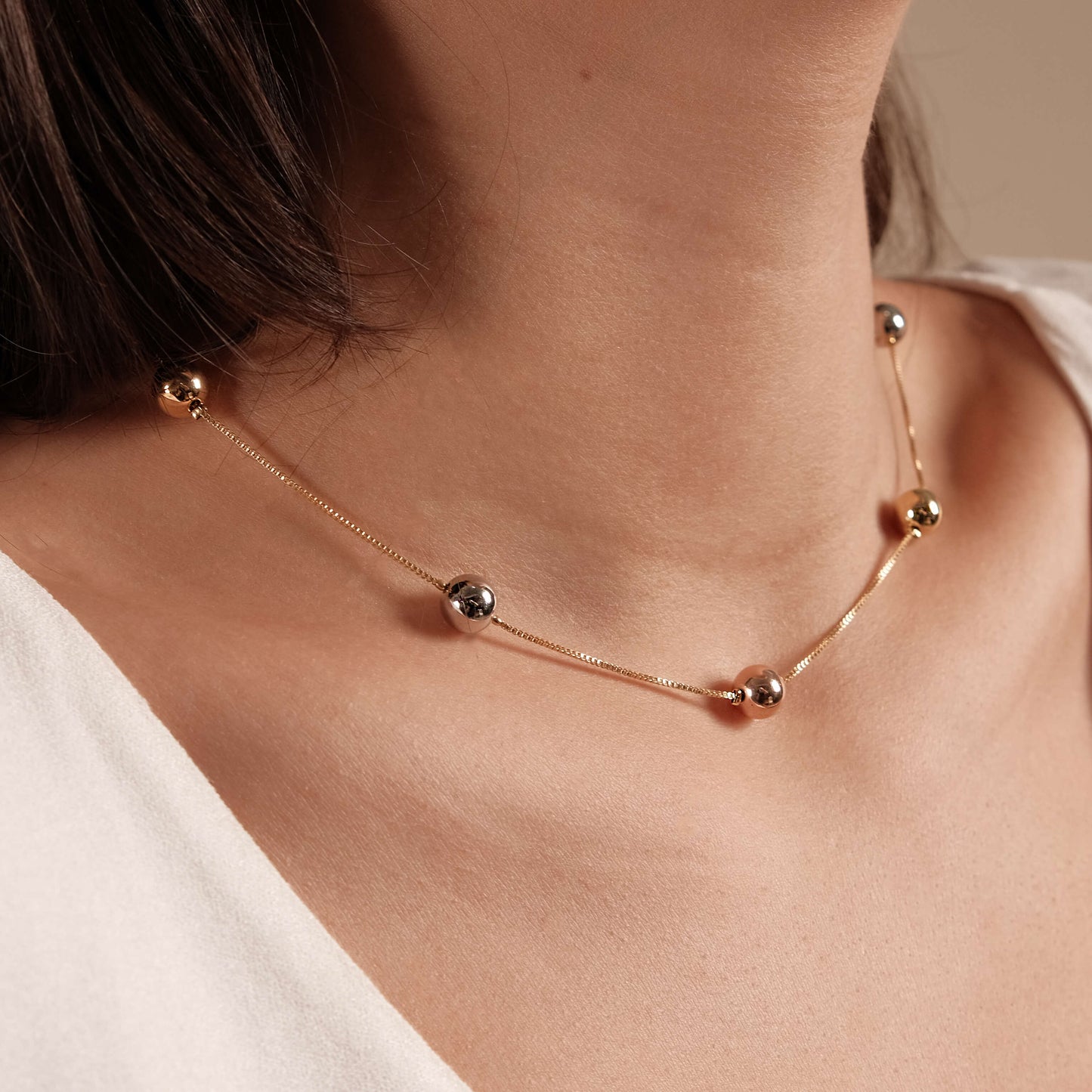 18K Gold Plated Hollow Leaves Choker