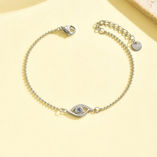 Pulseira Olho Grego - Aço inoxidável