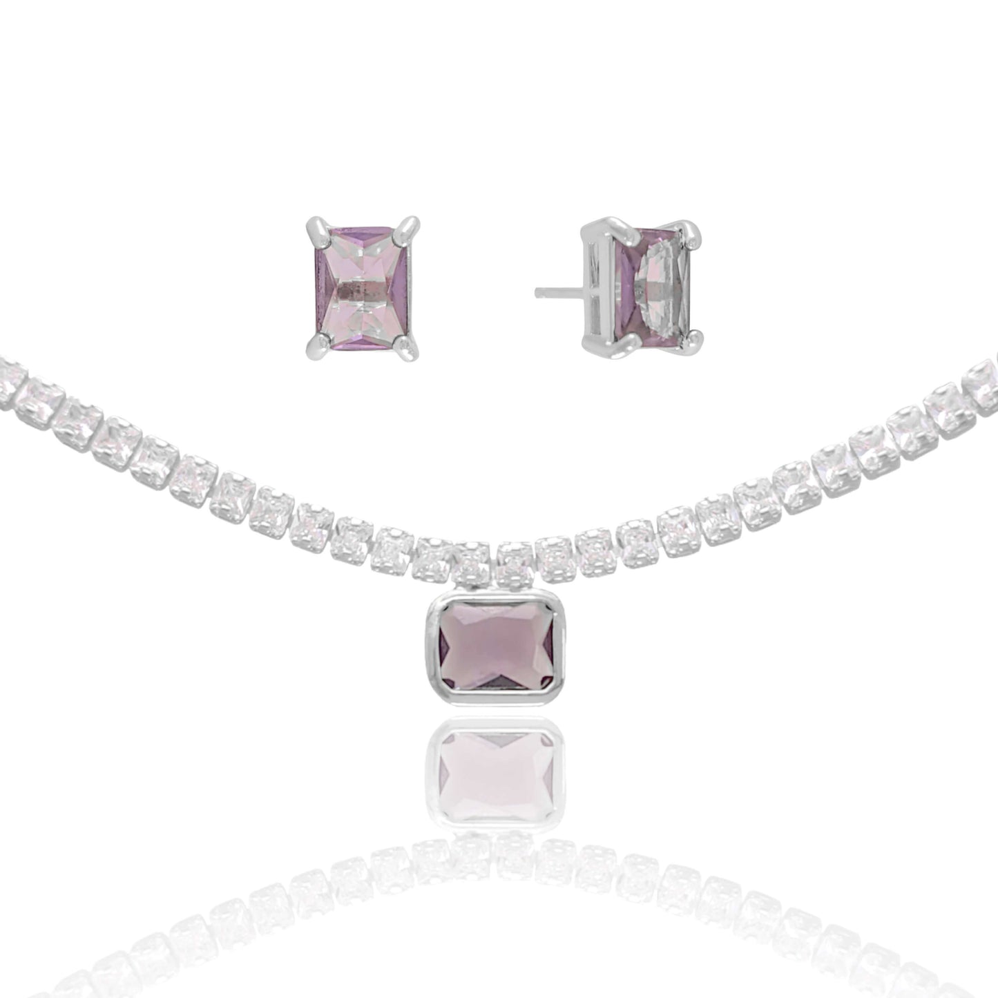 Amethyst Crystal Riviera Set