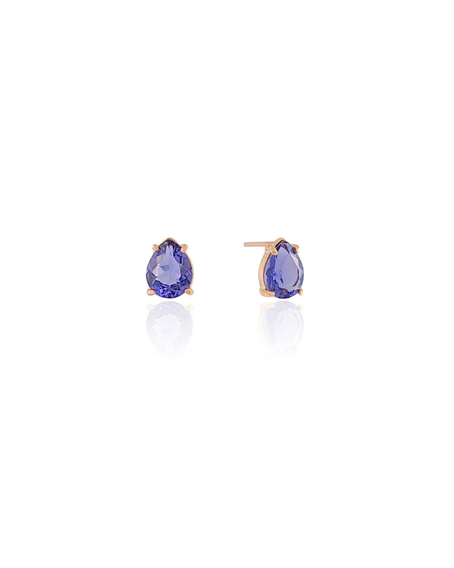 18K Gold Plated Tanzanite Drop Earring