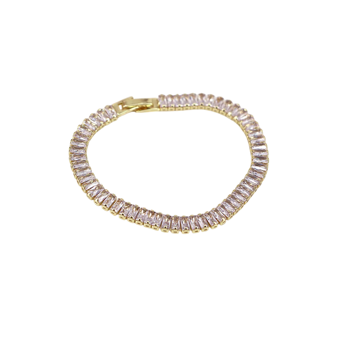 Pulseira Cristais Branco