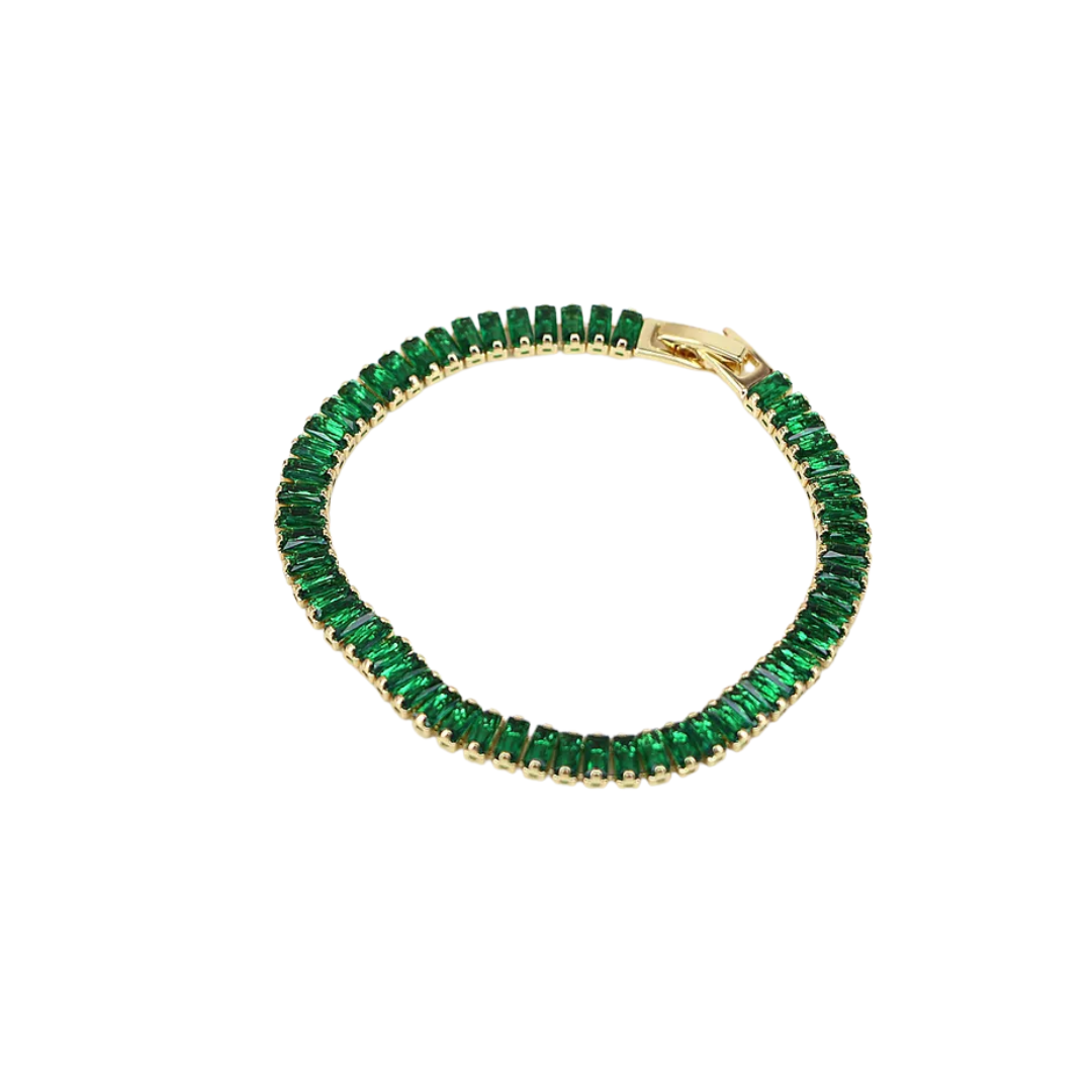 Pulseira Cristais Verde