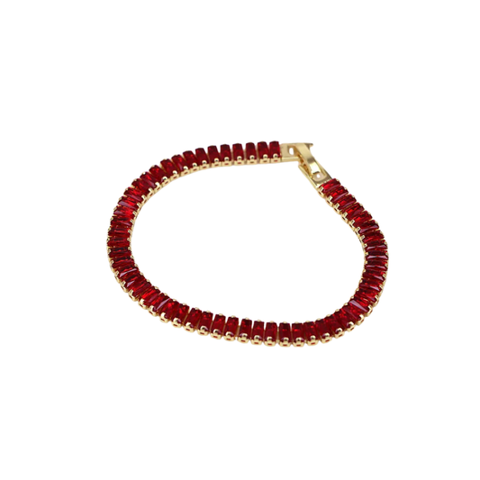 Pulseira Cristais Vermelho